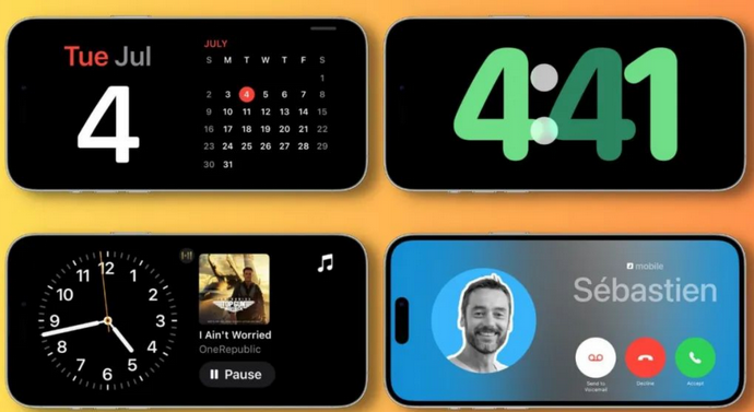 大祥苹果手机维修分享iOS17横屏充电待机显示有什么好处 