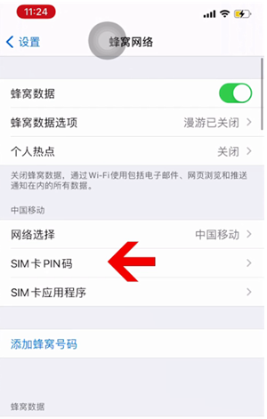 大祥苹果14维修网分享如何给iPhone14的SIM卡设置密码 