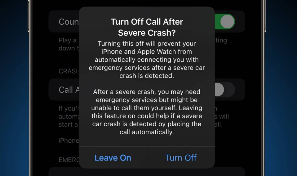 大祥苹果14维修分享 iPhone 14 和 Apple Watch 上关闭崩溃检测 