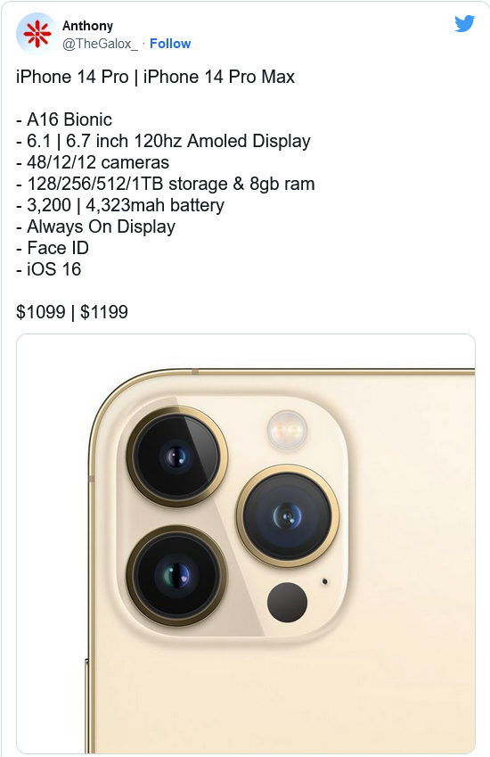 大祥苹果14维修分享iPhone 14全系涨价 