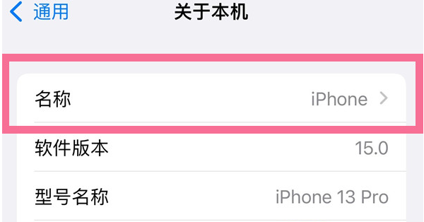 大祥苹果13维修分享iPhone 13热点名字设置教程 